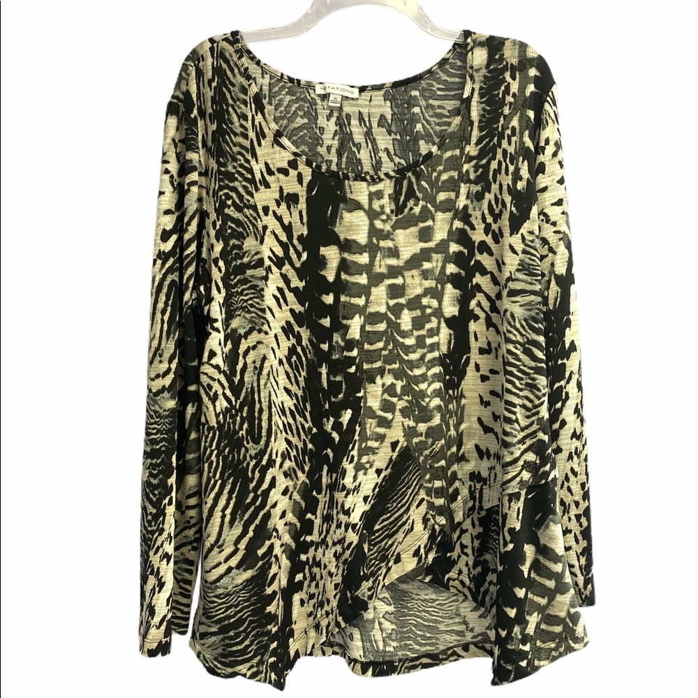 Animal print top
